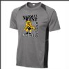 NCWHS Wrestling Colorblock Heather Performance Tee - Des. B