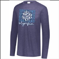 OMS Volleyball Tri-Blend Long Sleeve T-Shirt - Des. B