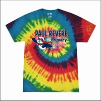 Paul Revere Staff Multicolor Tie Dye T-Shirt