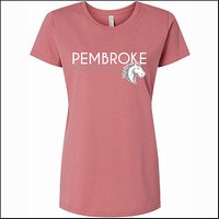 Pembroke Elem VA Ladies Fine Jersey Tee - Des. B