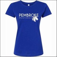 Pembroke Elem VA Ladies Fine Jersey Tee - Des. B