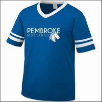 Pembroke Elem VA Sleeve Stripe Jersey Tee - Des. B