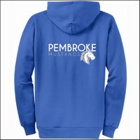 Pembroke Elem VA Full Zip Hooded Sweatshirt - Des. B