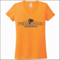 Pennwood MS Ladies V-Neck Tee - Des. B