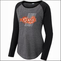 Parkside Jr High Ladies Triblend Long Sleeve Raglan Tee - Des. B