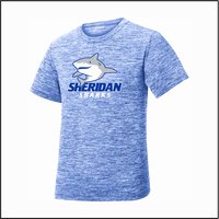 Sheridan Elementary Electric Heather Performance Tee