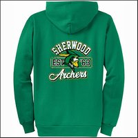 Sherwood Elem Full Zip Hooded Sweatshirt- Des. B