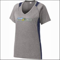 Streator Sparks Ladies Heather Dri-Fit V-Neck