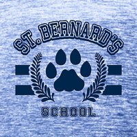 St Bernards School Heather Performance Tee - Des. A