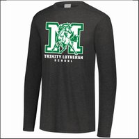 Trinity Lutheran Mustangs Tri-Blend Long Sleeve T-Shirt