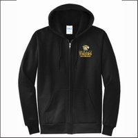 Twin City Tigers Full Zip Hooded Sweatshirt