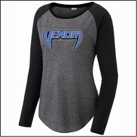 BNGSA Venom Ladies Triblend Long Sleeve Raglan Tee