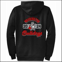 Washington Elem CA Full Zip Hooded Sweatshirt - Des. B