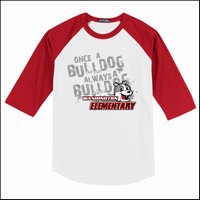 Washington Elem CA 3/4 Sleeve Baseball T-Shirt - Des. A