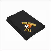 WM Fire Soccer Sweatshirt Blanket