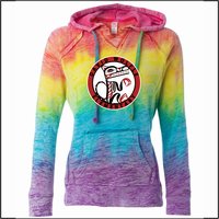 Wolfle Elementary Ladies Burnout V-Notch Hoodie