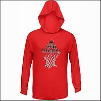 Woodstock Basketball Performance Hooded Long Sleeve T-Shirt